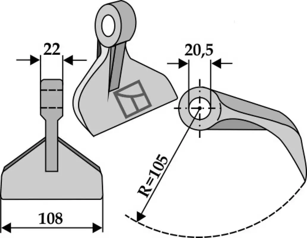 Hammerschlegel 108x22mm